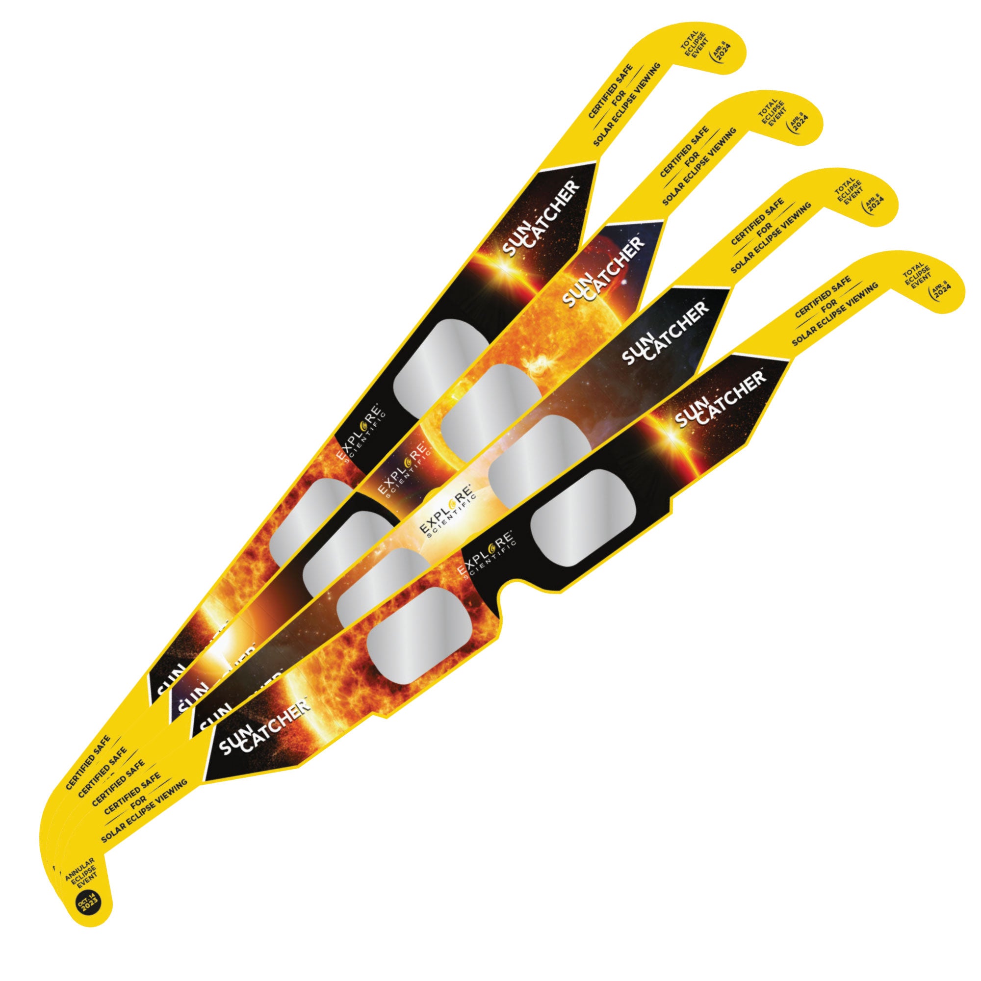 Sun Catcher Solar Eclipse Lunes (assortiment de pack à 4)