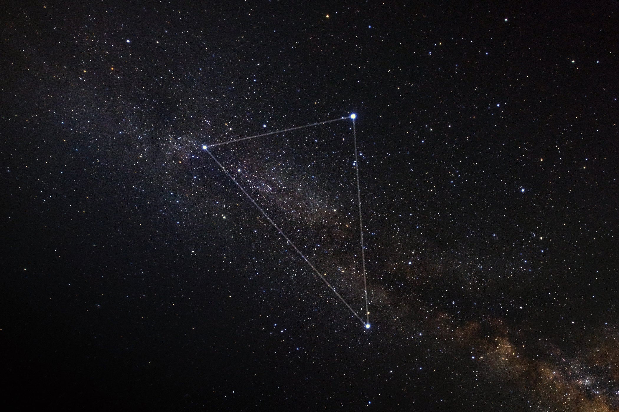 Visit the Summer Triangle asterism!