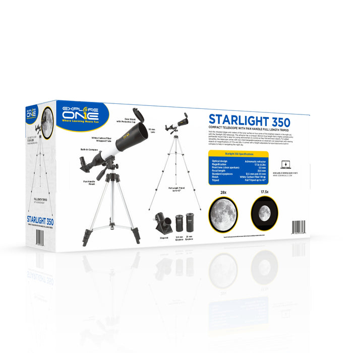 Explore One Starlight 350 back of packaging