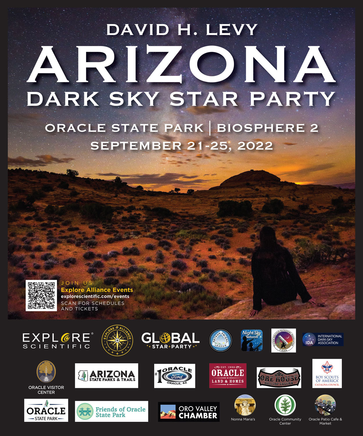 David H. Levy Arizona Dark Sky Star Party II et Oracle Dark Sky Cultural Festival