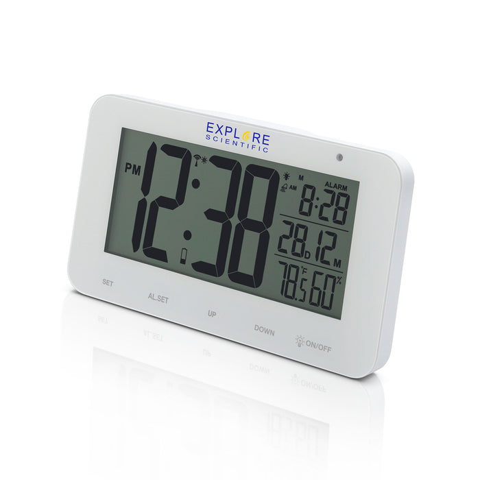 Explore Scientific Large Display Radio Controlled Alarm Clock